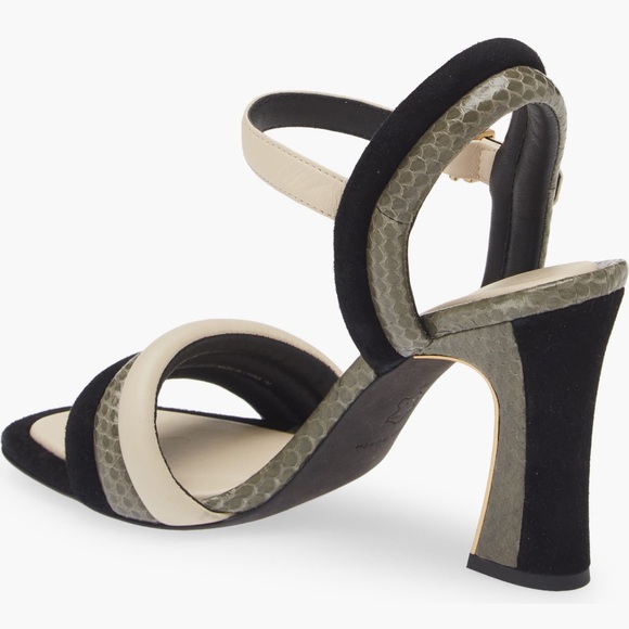 Tory Burch python and gold size 7 heels - Picture 2 of 5